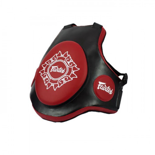 Защитный жилет тренера из Таиланда Fairtex TV2 red black