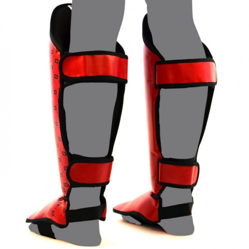 Защита голени Fairtex SP5 red L