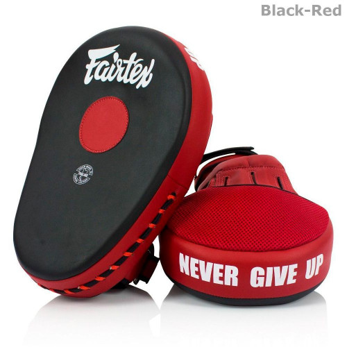 Лапы боксерские Fairtex FMV13 black red