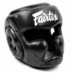 Шлем Fairtex HG13 black (Lace Up) M