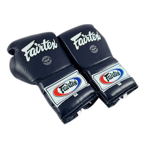 Перчатки боксерские на шнурке Fairtex BGL7 blue 12 oz