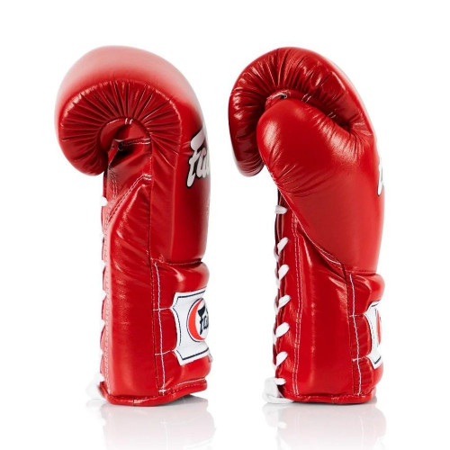 Перчатки боксерские на шнурке Fairtex BGL7 red 12 oz