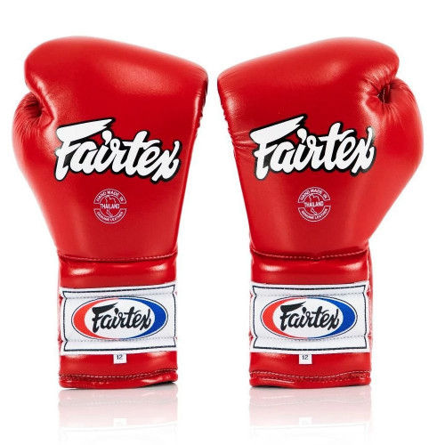 Перчатки боксерские на шнурке Fairtex BGL7 red 14 oz