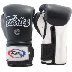 Боксерские перчатки Fairtex BGV9 black white 10 oz