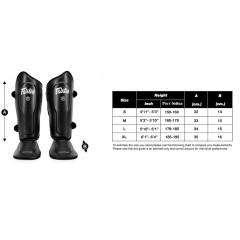 Защита голени Fairtex SP9 black L