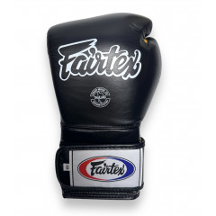 Боксерские перчатки Fairtex BGV9 black yellow 12 oz
