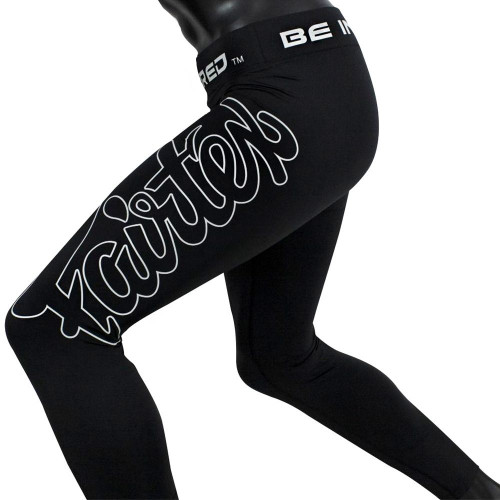 Тайтсы Fairtex CP1 black XL (Легенцы для спорта) Компрессионные штаны