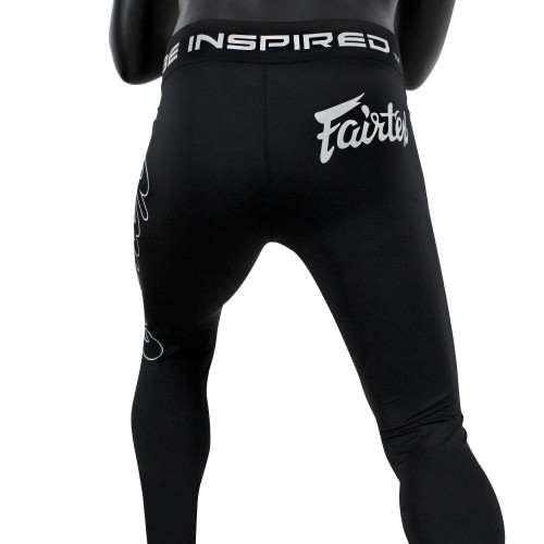 Тайтсы Fairtex CP1 black XL (Легенцы для спорта) Компрессионные штаны
